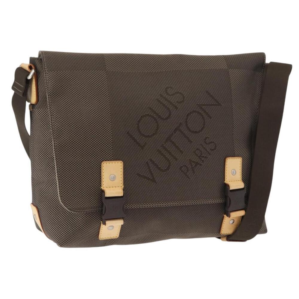 LOUIS VUITTON Damier Geant Roux Shoulder Bag Tail M93077 LV Auth BA9478